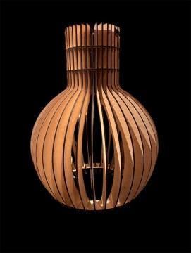 Groa pendellampe Trehvit